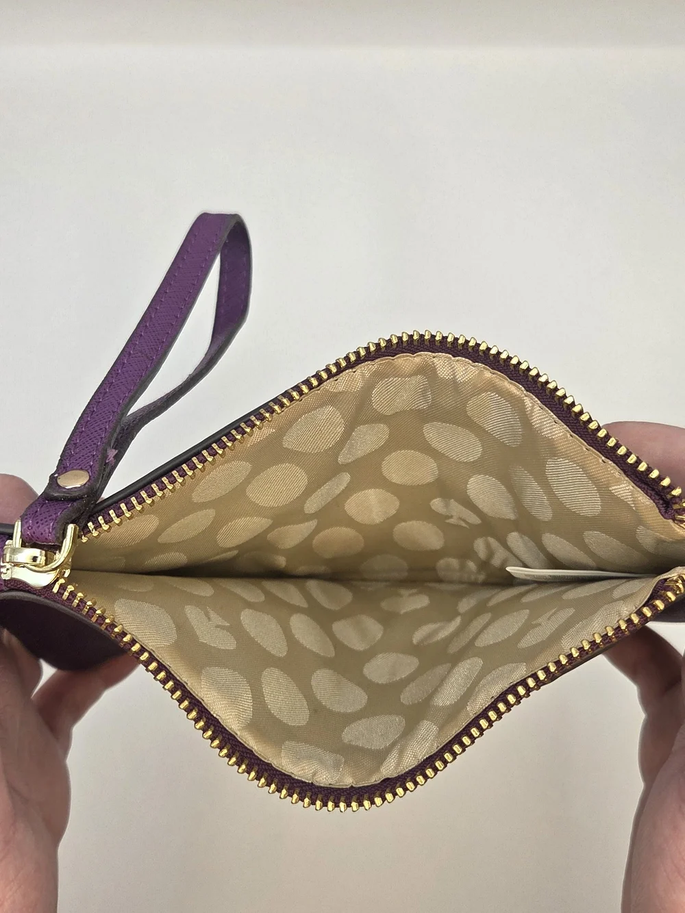 Kate Spade New York Leather Clutch Purple